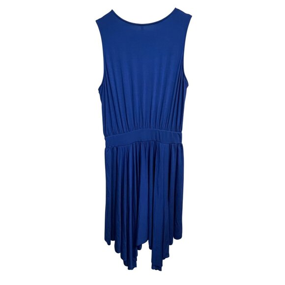 Rachel Pally Dress Womens 1X Sleeveless Handkerchief Hem Midi Soft Modal Made US - Picture 8 of 8